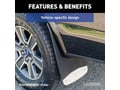 Picture of Luverne Textured Rubber Mud Guards - Black - Rear Dual Wheel - 20