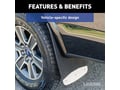 Picture of Luverne Textured Rubber Mud Guards - Black - Rear - 12