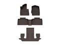 Picture of WeatherTech FloorLiners HP - Complete Set (1st, 2nd, & 3rd Row) - Cocoa