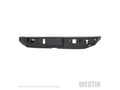 Picture of Westin WJ2 Rear Bumper w/ Tire Carrier - w/Sensors - Steel - Textured Black - Incl. Hardware Kit 