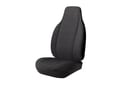 Picture of Fia Wrangler Solid Seat Cover - Front - Black - Split Seat - 40/20/40 - Built In Cntr Seat Belt/Side Air Bag - Cntr Armrest w/o Storage - Cntr Cushion - Adj. Headrest