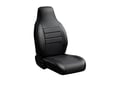 Picture of Fia LeatherLite Custom Seat Cover - Solid Black - Rear - Split Seat 60/40 - Adj. Headrests
