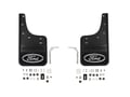 Picture of Truck Hardware Gatorback Black Wrap Ford Oval Mud Flaps - Front Pair - Fits 2023-2027 Ford F-250/F-350