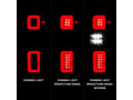 Picture of ANZO Full LED Tail Lights w/ Light Bar Sequential Black Housing Smoke Lens