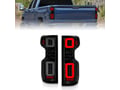 Picture of ANZO Full LED Tail Lights w/ Light Bar Sequential Black Housing Smoke Lens