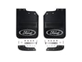 Picture of Truck Hardware Gatorback Black Wrap Ford Oval Mud Flaps - Front Pair - Fits 2017-2027 Ford F-450
