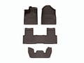 Picture of WeatherTech FloorLiner HP - Complete Set (1st, 2nd, & 3rd Row) - Cocoa