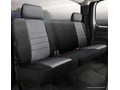 Picture of Fia Neo Neoprene Custom Fit Seat Covers - Rear Seat - 60 Driver/ 40 Passenger Split Cushion Bench - Solid Backrest - Center Seat Belt - Removable Headrests - Black/Gray Center 