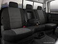 Picture of Fia Oe Custom Seat Cover - Tweed - Charcoal - Front - Split Seat 40/60 - Adj. Headrest - Armrest/Storage - Cushion Hump Under Armrest