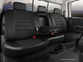 Picture of Fia LeatherLite Custom Seat Cover - Solid Black - Rear - Split Seat 40/60 - Adjustable Headrests - Armrest w/Cup Holder - Incl. Head Rest Cover