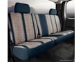 Picture of Fia Wrangler Custom Seat Cover - Saddle Blanket - Navy - Rear - Split Seat 60/40 - Adjustable Headrests - Incl. Head Rest Cover