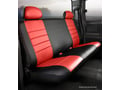 Picture of Fia LeatherLite Custom Seat Cover - Rear Seat - Bench - Red/Black - Adjustable Headrests - Extended Cab
