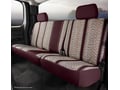 Picture of Fia Wrangler Custom Seat Cover - Saddle Blanket - Wine - Rear - Split Cushion 40/60 - Solid Backrest - Center Seat Belt - Incl. Head Rest Cover