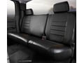 Picture of Fia LeatherLite Custom Seat Cover - Rear Seat - 40 Driver/ 60 Passenger Split Bench - Solid Black - Adjustable Headrests - Crew Cab