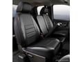 Picture of Fia LeatherLite Custom Seat Cover - Front Seats - 40/20/40 Split Bench - Adj. Headrests - Airbag - Armrest/Storage w/Cup Holder - Cushion Storage - Crew Cab - Solid Black
