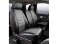 Picture of Fia LeatherLite Custom Seat Cover - Gray/Black - Split Seat 40/20/40 - Adj. Headrests - Armrest/Storage - Cushion Storage - Crew Cab - Regular Cab