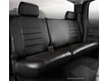 Picture of Fia LeatherLite Custom Seat Cover - Solid Black - Rear - Split Seat 60/40 - Adj. Headrests - Extended Cab