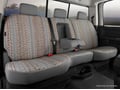 Picture of Fia Wrangler Custom Seat Cover - Saddle Blanket - Gray - Front - Split Seat 40/60 - Adj. Headrest - Armrest/Storage - Cushion Hump Under Armrest
