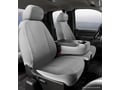 Picture of Fia Wrangler Solid Seat Cover - Front - Gray - Split Seat - 40/20/40 - Center Armrest/Storage Compartment w/Built In Cup Holder