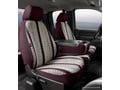 Picture of Fia Wrangler Custom Seat Cover - Saddle Blanket - Wine - Front - Split Seat 40/20/40 - Armrest/Storage