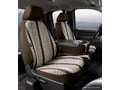 Picture of Fia Wrangler Custom Seat Cover - Front - Brown - Split Seat - 40/20/40 - Built In Seat Belts - Side Airbags - w/o Upper/Lower Center Storage Compartments - Non-Removable Headrests