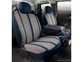 Picture of Fia Wrangler Custom Seat Cover - Saddle Blanket - Navy - Front - Split Seat 40/20/40 - Built In Seat Belts - Armrest
