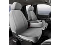 Picture of Fia Wrangler Solid Seat Cover - Front - Gray - Split Seat - 40/20/40 - Center Armrest/Storage Compartment - Removable Headrests