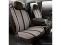 Picture of Fia Wrangler Custom Seat Cover - Saddle Blanket - Brown - Front - Split Seat 40/20/40 - Adjustable Headrests - Built In Seat Belts - Fixed Backrest On 20 Portion