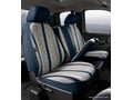 Picture of Fia Wrangler Custom Seat Cover - Saddle Blanket - Navy - Split Seat 40/20/40 - Adj. Headrests - Armrest/Storage - Cushion Storage - Crew Cab - Regular Cab