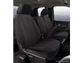 Picture of Fia Wrangler Solid Seat Cover - Front - Black - Split Seat 40/20/40 - Adj. Headrests - Airbag - Armrest/Storage w/Cup Holder - Cushion Storage - Crew Cab