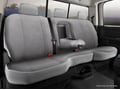 Picture of Fia Wrangler Solid Seat Cover - Rear - Gray - Split Seat - 40/60 - Center Armrest w/Cop Holder - Fold Back Headrest - Removable Headrest