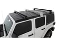Picture of Rhino Rack Roof Rack w/Heavy Duty Bars & RL110 Legs - 2 Black Bars - 4 Door Model Hard Top