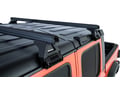 Picture of Rhino Rack Roof Rack w/Heavy Duty Bars & RL110 Legs - 2 Black Bars - 4 Door Model Hard Top