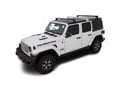 Picture of Rhino Rack Roof Rack w/Heavy Duty Bars & RL110 Legs - 2 Black Bars - 4 Door Model Hard Top