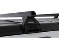 Picture of Rhino Rack Roof Rack w/Heavy Duty Bars & RL110 Legs - 3 Black Bars - 4 Door Model Hard Top