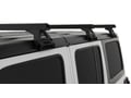 Picture of Rhino Rack Roof Rack w/Heavy Duty Bars & RL110 Legs - 3 Black Bars - 4 Door Model Hard Top