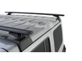 Picture of  Rhino-Rack Roof Rack with Vortex Bars & RCL Legs - 2 Black Bars - JL Model - Hard Top