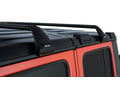 Picture of Rhino-Rack Roof Rack with Vortex Bars & SG Legs - 2 Black Bars - JK & JT Model - 4 Door Hard Top