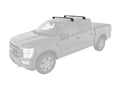 Picture of Rhino-Rack Roof Rack w/Vortex Bars & ROC25 Flush Mount Legs - 2 Black Bars