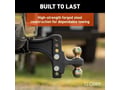 Picture of Curt HD Adjustable Trailer Hitch Ball Mount With Dual Ball - 2-1/2