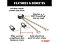 Picture of Curt CrossWing 5th Wheel Safety Chain Assembly With Rail Anchors