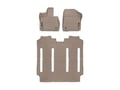 Picture of WeatherTech FloorLiners - 1st Row, 1-Piece 2nd/3rd Row - Tan